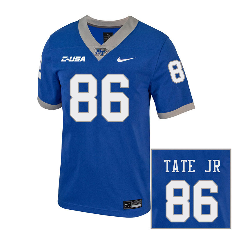 Men-Youth #86 Jeremy Tate Jr Middle Tennessee State Blue Raiders 2023 College Football Jerseys Stitc